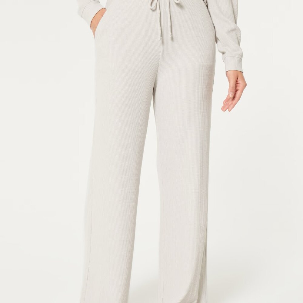 Gilly Hicks Waffle Wide-Leg Pants